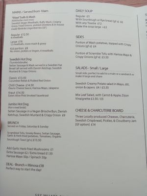 Menu, 10.11.24 at Dauns in East London