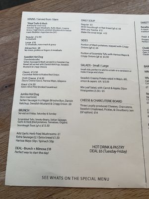 Menu #Veganuary at Dauns in East London