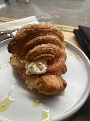 Tomatoes & Mozzarella croissants  at Dauns in East London