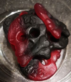 Raspberry and Liquorice Sweets at Dauns in East London