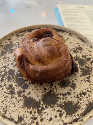 Cinnamon roll: tasty and not too sweet  at Dauns in East London