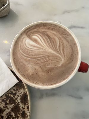 Hot chocolate   at Dauns in East London