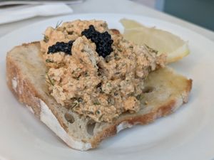 skagen tofish smorrebrod at Dauns in East London