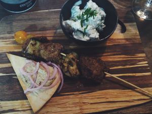 vegan Swedish BBQ Board at Dauns in East London