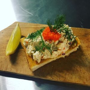 Toast Skagen at Dauns in East London