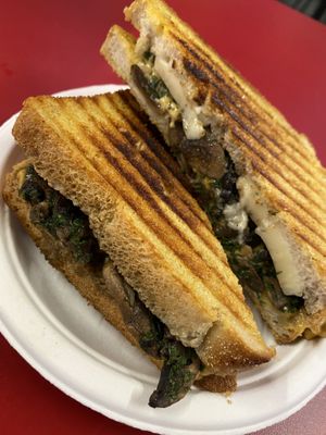 Grilled Camembert & mushroom with truffle oil  at Dauns in East London