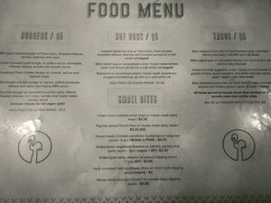 Menu March 2019 at Sundown Social Club in Phnom Penh