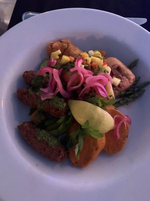 Surf & turf  at Passions on the Beach in Oranjestad