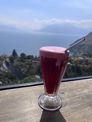 Hibiscus teaa  at Cafe Sabor Cruceño in Santa Cruz La Laguna