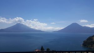 Views from the terrace at Cafe Sabor Cruceño in Santa Cruz La Laguna