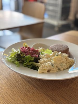 Juicy Marbles with potato sallad  at Delivore in Stockholm