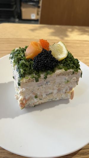 Smörgåstårta  at Delivore in Stockholm
