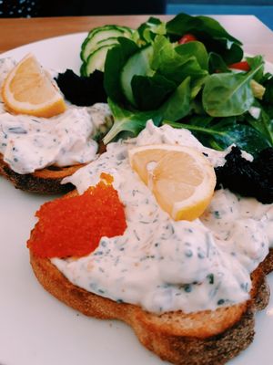 Toast Skagen at Delivore in Stockholm