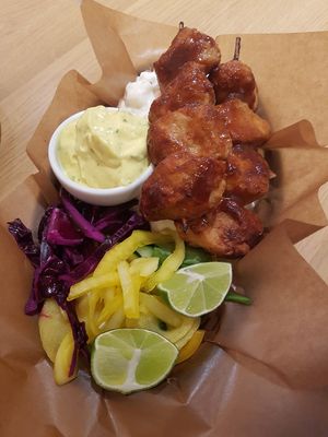 BBQ skewer at Delivore in Stockholm
