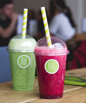 Vegan juice: Beet the Blues and Kcal Special at Kcal Kitchen in Edinburgh