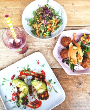 Vegan food at Kcal Kitchen at Kcal Kitchen in Edinburgh