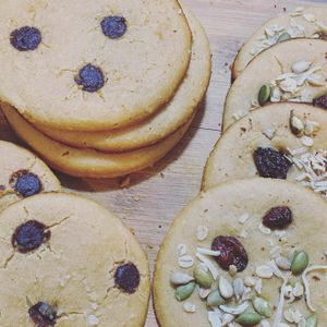 EVERYTHING we make is Gluten free , vegan, and refined sugar free! Including all of our chocolate bars & these cookies!  at Cultura Viviente in Pisac