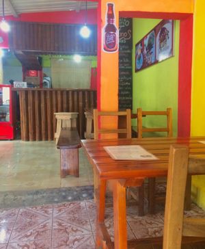 El Sitio inside seating  at El Sitio in Mindo