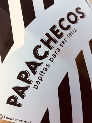 Great papas fritas  at Papachecos in Santiago