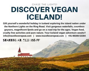 Iceland just went vegan!! with Travel Love Repeat😄Get to Iceland and go on the best vegan vacation with Travel Love Repeat, India's 1st vegan, zero-waste travel company at Travel Love Repeat in Kolkata