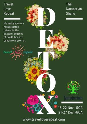 Detox yourself in some of the most scenic locations. We have detox, plant-based retreats happening throughout the world. get in touch with us at info@travelloverepeat.com  at Travel Love Repeat in Kolkata