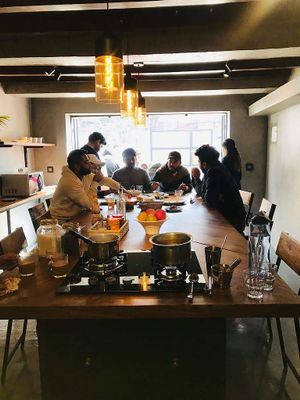 breakfast time at Karwaan in Kathmandu