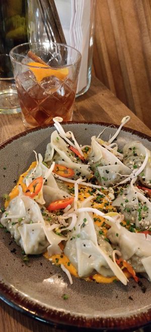Naughty Spice and Punavuori dumplings at Hills Dumplings in Helsinki
