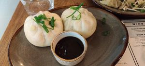 Vegan baos at Hills Dumplings in Helsinki