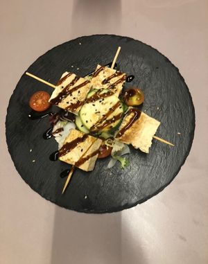 Pincho de tofu at MariCastaña in Almeria