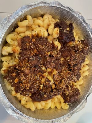 Vegan Mac and cheese with jackfruit  at Yeto's in Biddeford