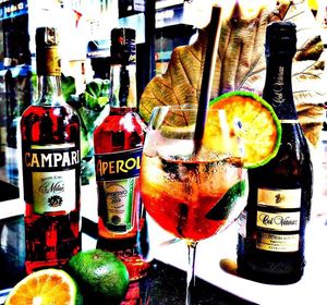 Campari, Aperol, Prosecco  at Bun Bar in Ho Chi Minh City