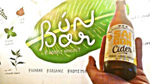 Organic Cider from Saigon  at Bun Bar in Ho Chi Minh City