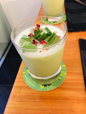 Pandan Ricemilk  at Bun Bar in Ho Chi Minh City