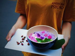 Homemade noodles  at Bun Bar in Ho Chi Minh City