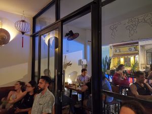 Cozy small space inside outside  at Bun Bar in Ho Chi Minh City
