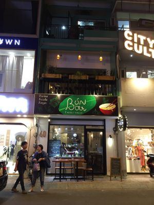 Balcony upstairs  at Bun Bar in Ho Chi Minh City