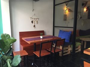 Balcony table seating  at Bun Bar in Ho Chi Minh City