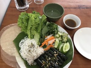 Bun cha la lot at Bun Bar in Ho Chi Minh City