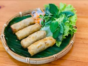 Vegetarian Cha Gio at Bun Bar in Ho Chi Minh City