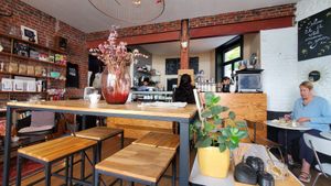 Inside at L'Alchimiste in Brussels