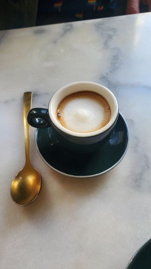 Espresso Machiato at L'Alchimiste in Brussels