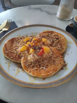 Pancakes at L'Alchimiste in Brussels
