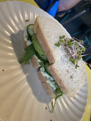 Avocado sandwich with freshly baked Bread / yummy  at STEK in Roosendaal