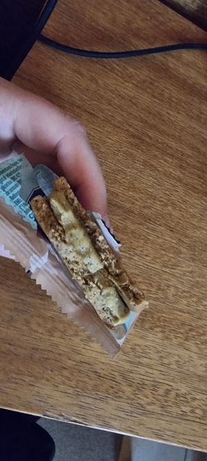 Pistachio alfajor at Simple in El Chalten