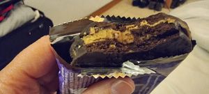 Chocolate alfajor. Delicious 😋 at Simple in El Chalten