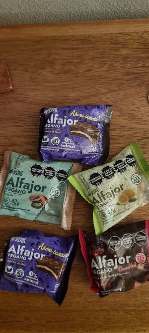 Alfajor selection available at Simple in El Chalten