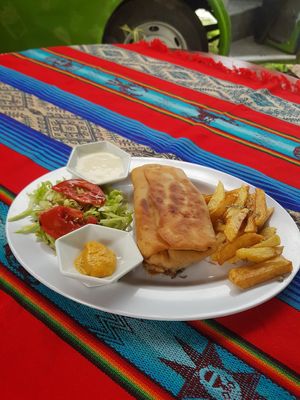 Incredible Burrito - Wow! at Mindo Sobre Ruedas in Mindo