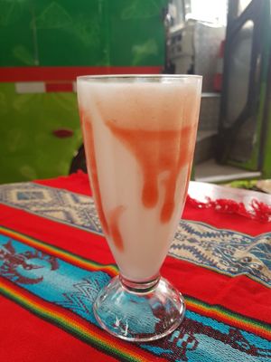 Delicious milkshake at Mindo Sobre Ruedas in Mindo