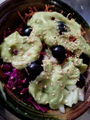 Salad 😋 at Mindo Sobre Ruedas in Mindo