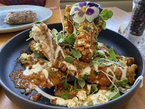 BBQ sweetcorn ribs  at Wild Cafe in Estepona